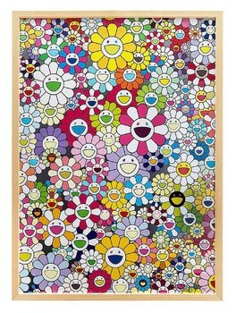 TAKASHI MURAKAMI  - Skulls and Flowers Multicolor