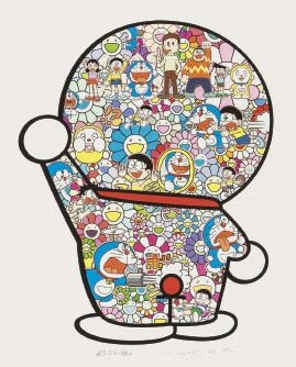 TAKASHI MURAKAMI2 - Mr. Fujiko F. Fujio and Doraemon Are in the Field of Flowers
